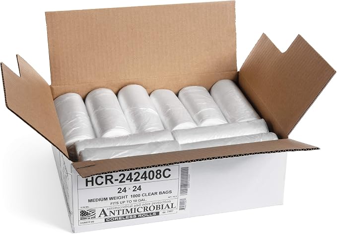 Aluf Plastics High Density Trash Bags, 10 Gallon, 8 Micron, - Image 2