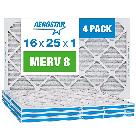 Aerostar 16x25x1 MERV 8 by AirFiltersDelivered