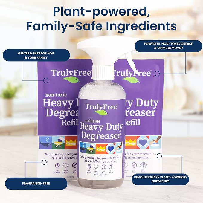 Truly Free Heavy Duty Degreaser- Grease Remover & Grime Cleaner - Image 3