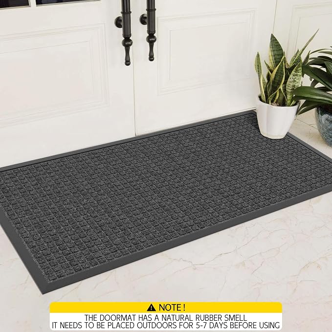 Indoor Outdoor Front Door Mats, Garage Entrance, Stain and Fade Resistant - Image 9