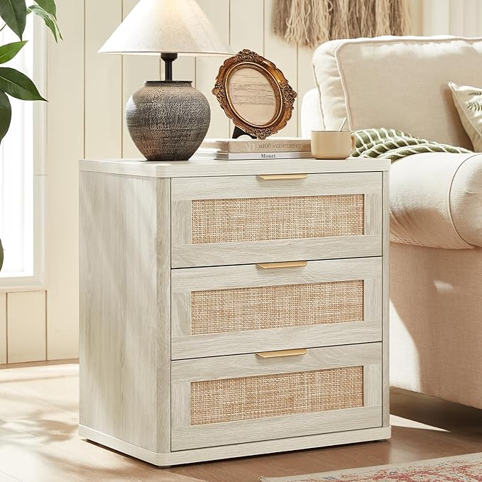 LEYAOYAO Rattan Night Stand by LEYAOYAO-Findtheshiningpointofyourideallife%EF%BC%81