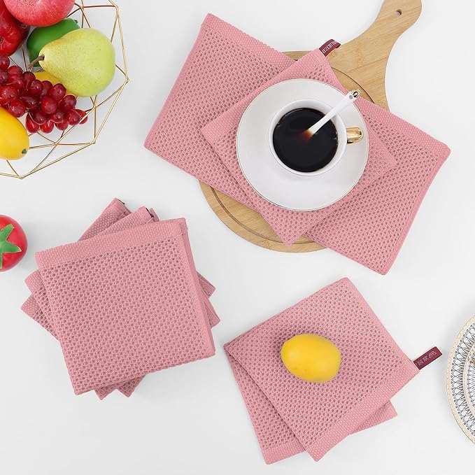 Homaxy 100% Cotton Waffle Weave Kitchen Dish Cloths, Ultra Soft Absorbent Quick - Image 7