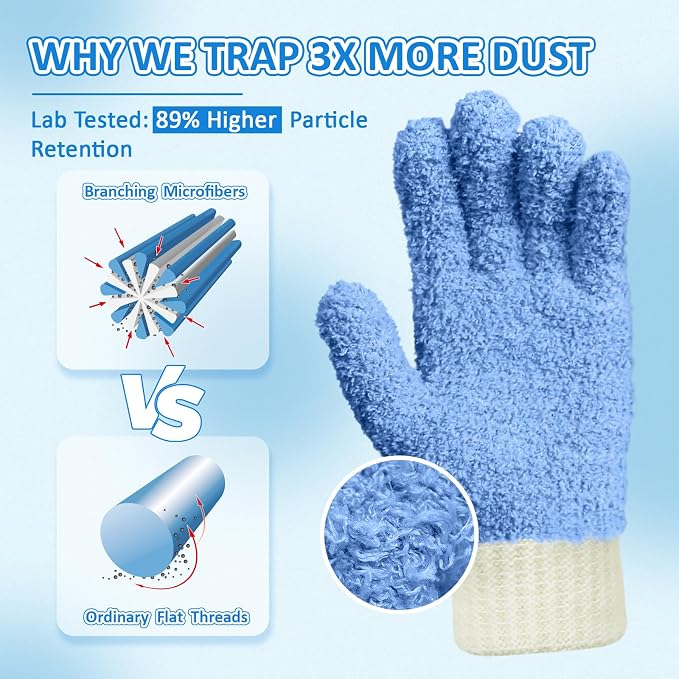 MIG4U 4 Pairs Microfiber Gloves - Image 2