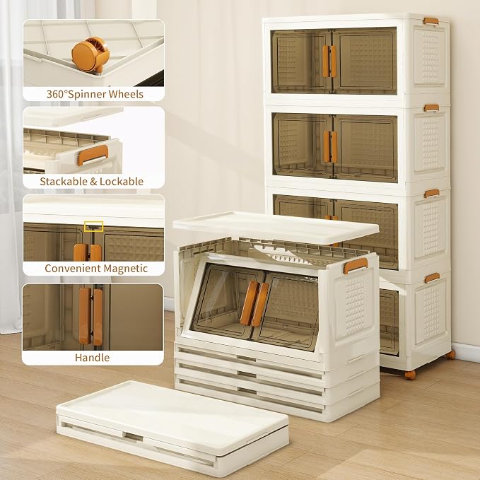Plastic Stackable Storage Bins - Image 3