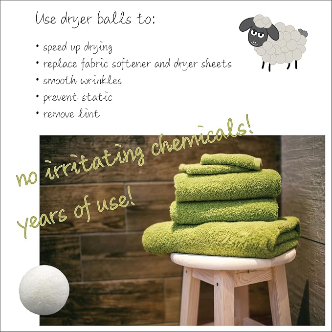 Three by Three Seattle Felt·Like·it!™ Wool Dryer Balls + Storage Bin: Reduce - Image 3