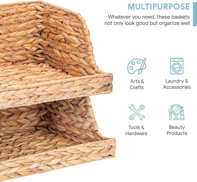 VATIMA Water Hyacinth Storage Baskets - Image 5