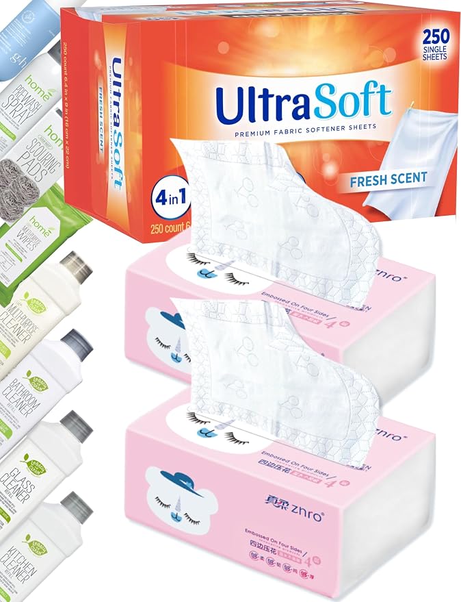 200 Single Laundry Dryer Sheetsw/ Easy Dispenser Box Packaging, Household by Unknown