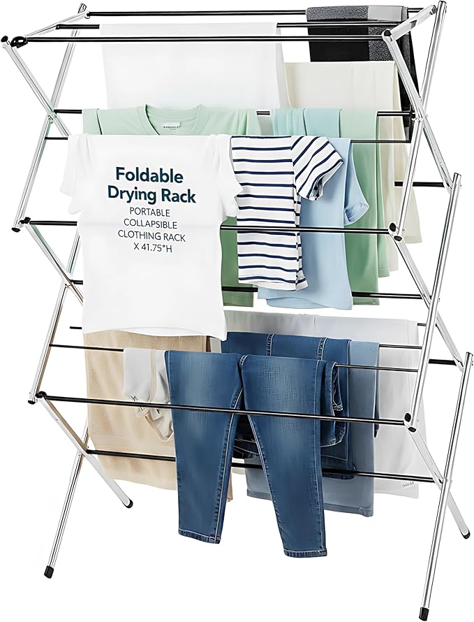 Displays By Jack Portable Collapsible Clothing Dryer Rack, Foldable Drying Rack - Image 2