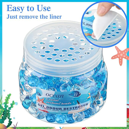 9 Pack Odor Eliminator Gel Beads Bulk 10 Ounces Air Freshener Gel Beads Odor - Image 2