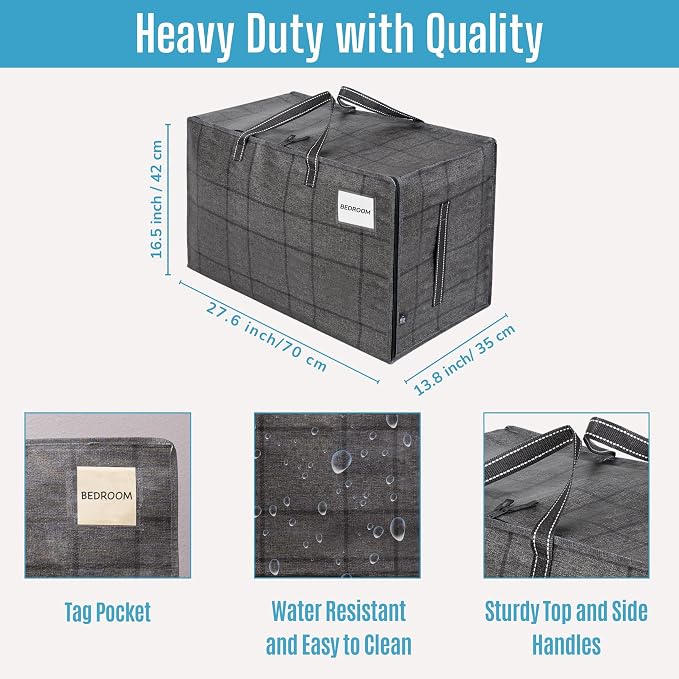 VENO 10 Pack Moving and Storage Bags, Heavy Duty, Alternative to Moving Boxes - Image 3