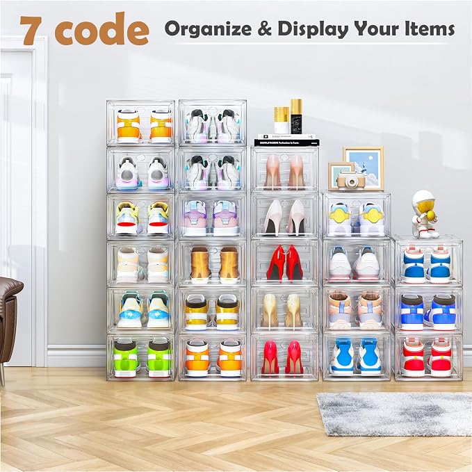 Thicken & Sturdy Clear Shoe Storage Organizer - Image 9
