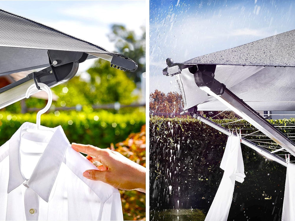 Leifheit Rotary Dryer LinoProtect 400, Aluminium - Rustproof, Grey, 40 m Line...