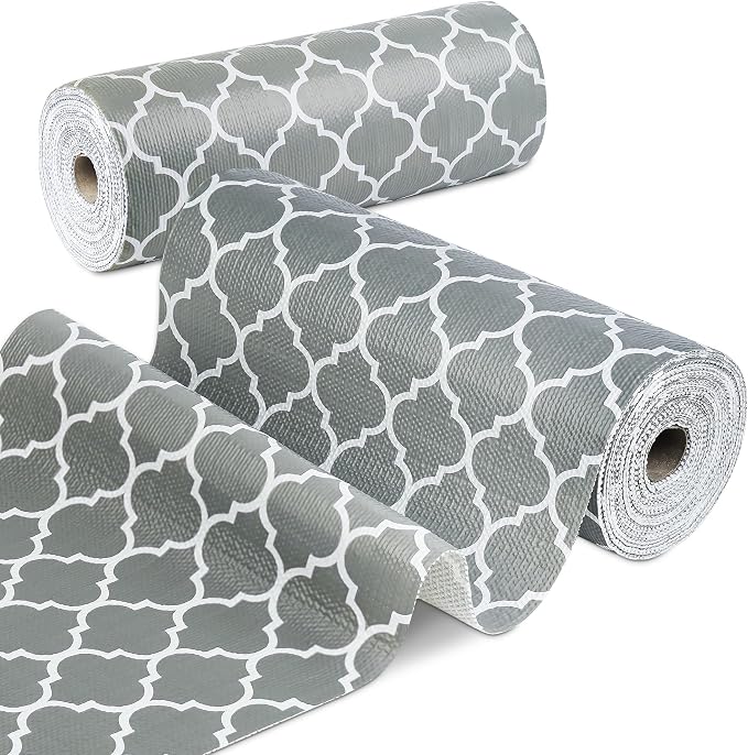 Shelf Liner for Kitchen Cabinets Non-Adhesive 12in X 10FT Cabinet Liners for by GOPAS