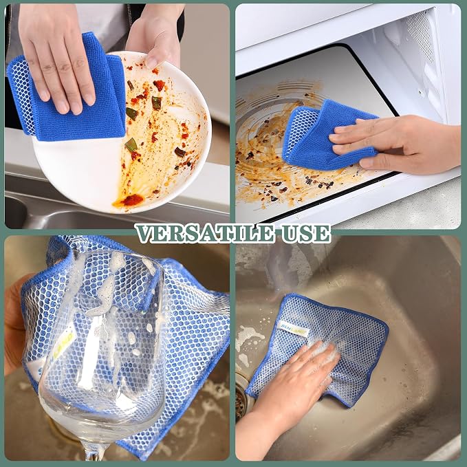 SINLAND Absorbent Microfiber Dish Cloths - Image 5