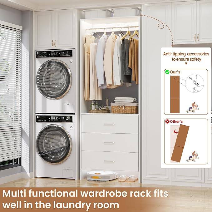 Aheaplus 2FT Closet System - Image 3