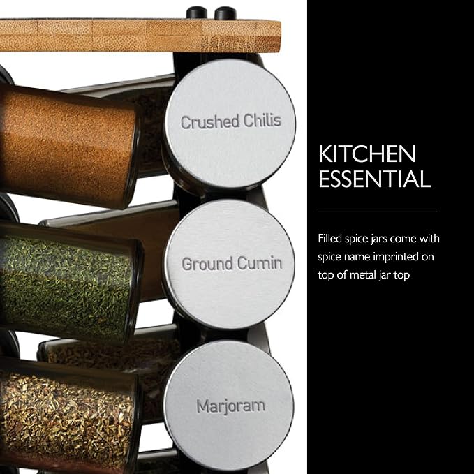 Cole & Mason Blyth Spice Rack Carousel, 16 Jar - Image 4
