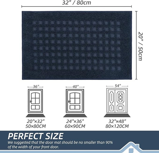 BEQHAUSE Waffle Door Mats Indoor 20"x32", Dog Mat - Image 2