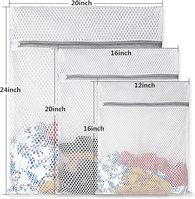 5Pcs Durable Honeycomb Mesh Laundry Bags - Image 2