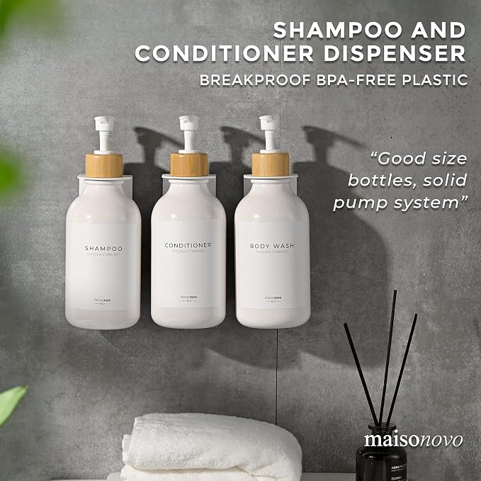 MaisoNovo Shampoo and Conditioner Dispenser - Image 3