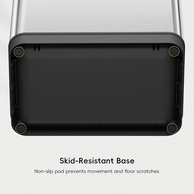 EKO Phantom-T 50 Liter / 13.2 Gallon Vertical Motion Sensor Trash Can, Brushed - Image 8