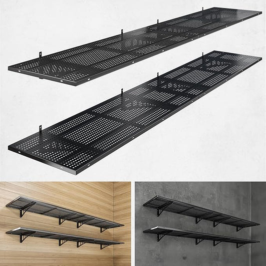 4-Pack 1.5x4ft Heavy Duty Garage Wall Shelving, 1000 lbs Load Capacity by Yifro