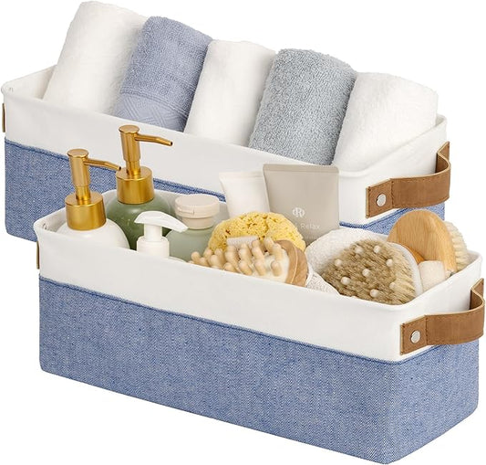 StorageWorks Narrow Storage Bins, Small Basket by StorageWorks