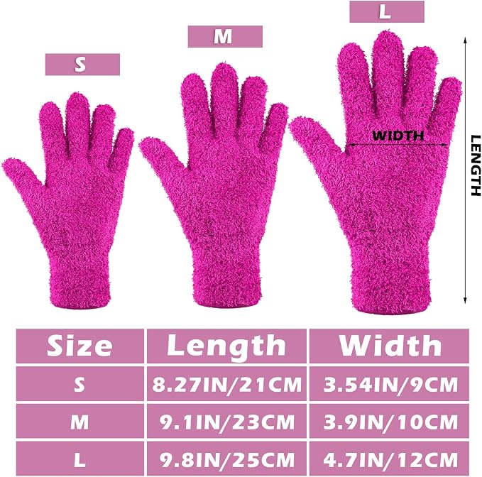 Patelai 3 Pairs Microfiber Plant Dusting Gloves Leaf Cleaning Gloves - Image 3
