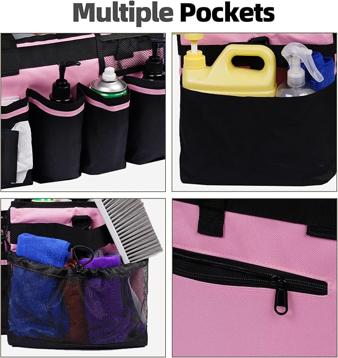 Large Cleaning Caddy, Professional Wearable Supplies Bag - Image 6