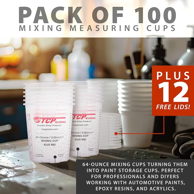 Custom Shop Paint Mixing Cups, 64-Ounce - Image 5