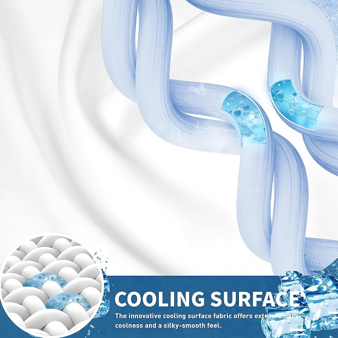 Sunflower Cooling Quilted Mattress Protector, Mattress Pad King Chill Soft - Image 2