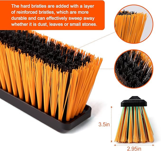 24”Push Broom Brush for Floor Cleaning - Image 2