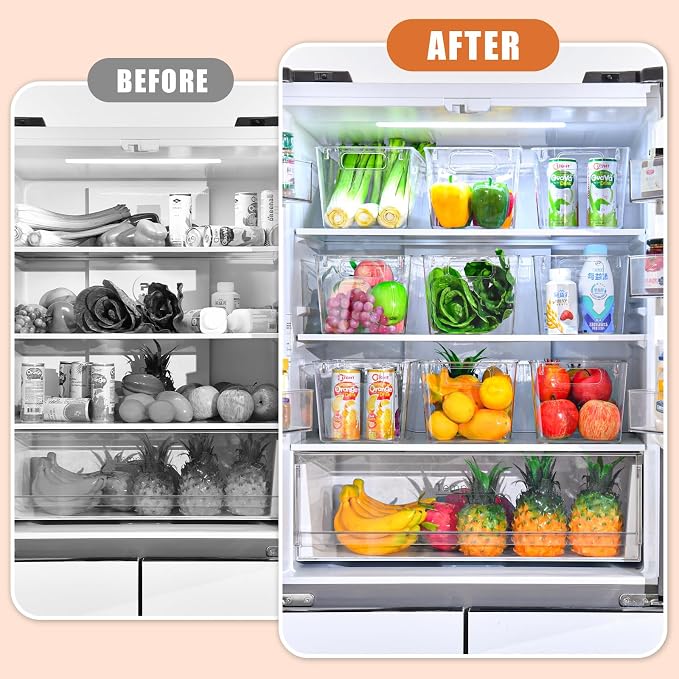 6 Pack Large Clear Plastic Storage Bins, Plastic Containers - Image 5
