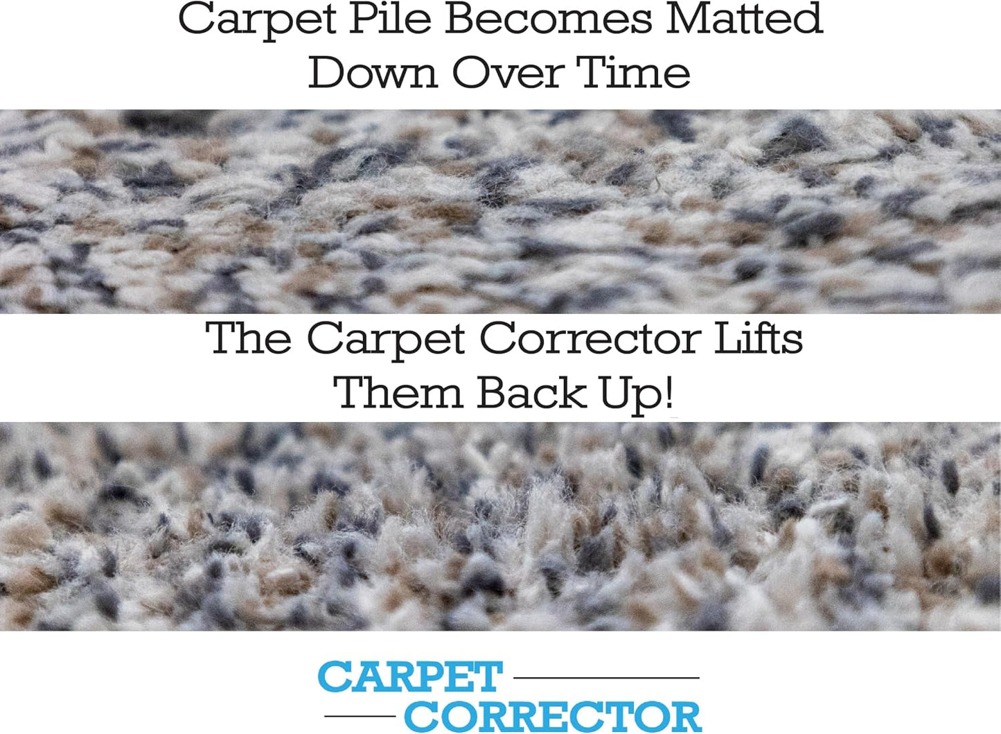 The Carpet Corrector- Rejuvenate matted Down Carpet! Great for Steps, hallways and high Traffic Areas
