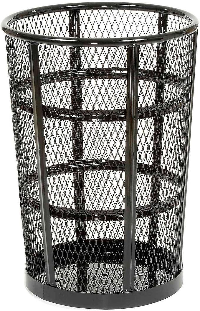 Global Industrial Outdoor Metal Trash Container Black, 48 Gallon - Image 8