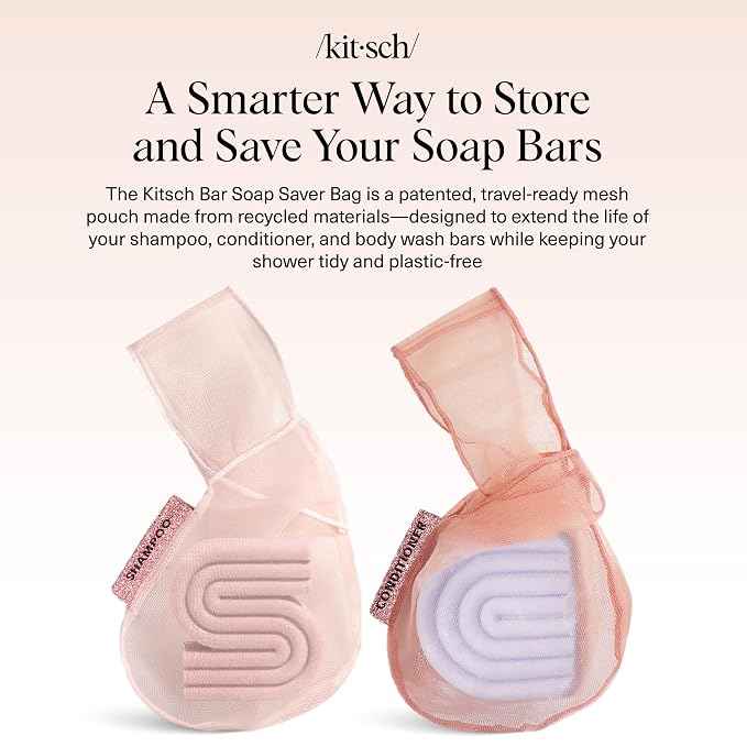 Kitsch Bar Soap Saver Bag – Patented Mesh Bag Soap Holder - Image 2