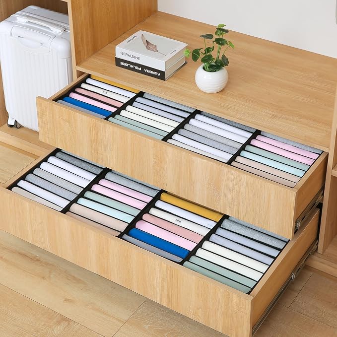 Qozary 4 Pack Drawer Organizers - Image 2