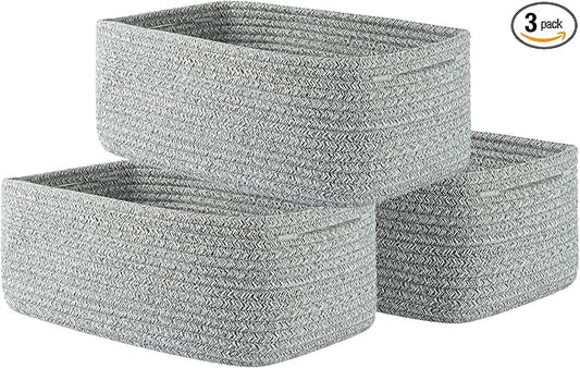 Small Woven Basket, 13.5 x 9.5 x 5 Inches, Storage Basket by KALLAX