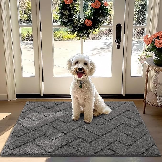 hicorfe Front Door Mat Outside Entrance, Stain and Fade Resistant, Non Slip by Hicorfe