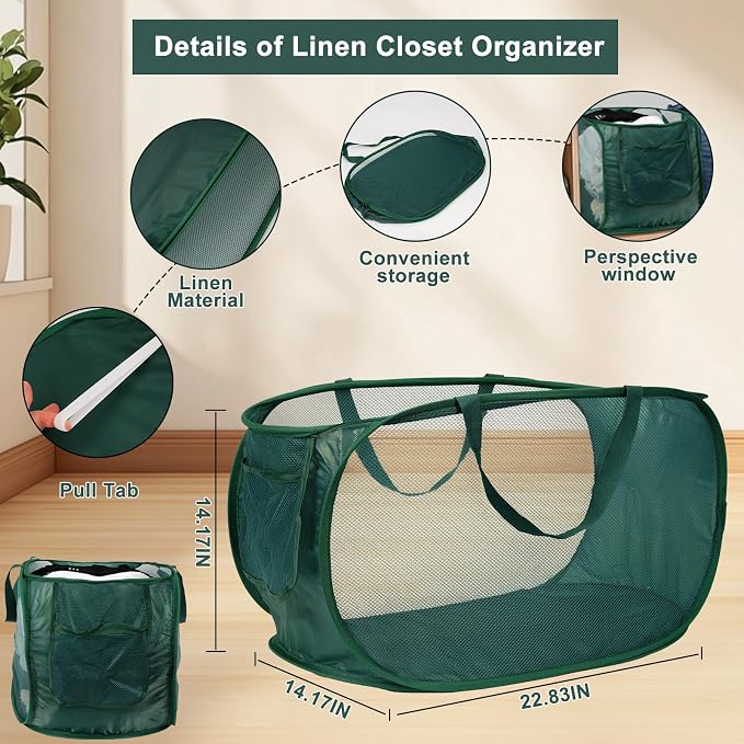 5 Pack Closet Storage Bins, Storage Containers - Image 2