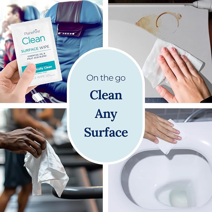 Clean Wipes | Surface Cleaning Wipes | Individually Wrapped Travel Wipes | All - Image 2