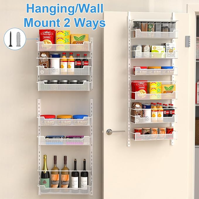 Over the Door Pantry Organizer, 6-Tier Over the Door Organizer - Image 6