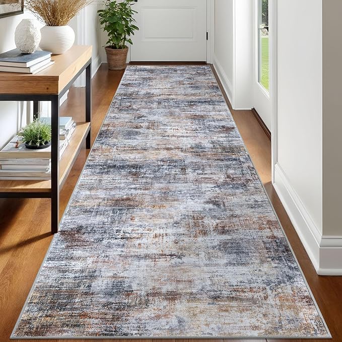 IOHOUZE Abstract Runner Rug 3x12 Ft Washable Runners by iOhouze