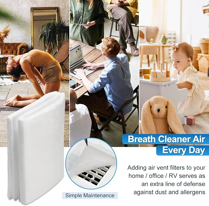 UCINNOVATE 20x117 inch MERV 13 Air Vent Filter Kit, Electrostatic AC Filter - Image 7