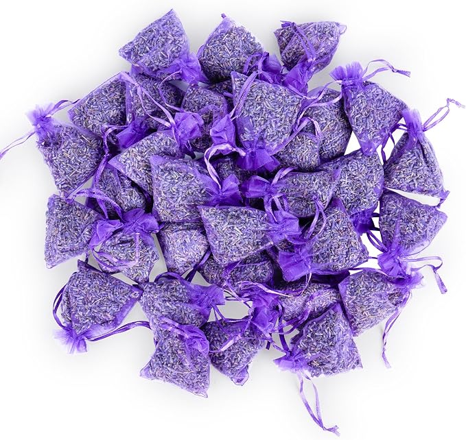 36 Pack Lavender sachets 100% Natural Dried Lavender Buds, French Lavender - Image 3