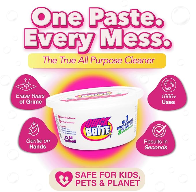 Quick 'n Brite All Purpose Cleaning Paste – Miracle Cleaner - Image 2