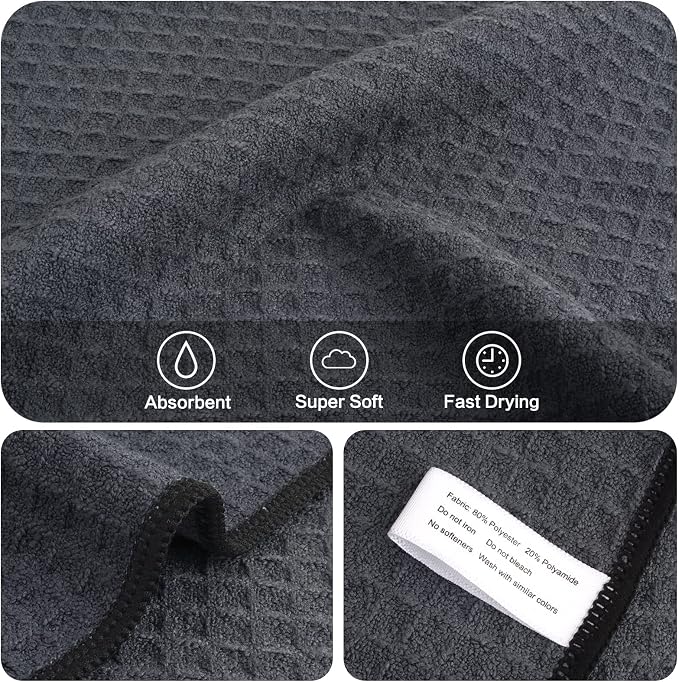 KinHwa Dish Cloths for Washing Dishes Kitchen Towels Microfiber Dish Towels for - Image 4