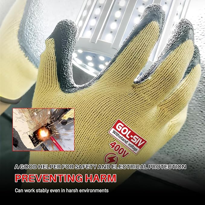 Electrical Insulated Gloves XL - 400V Low Voltage Electrician Safety Gloves - Image 5