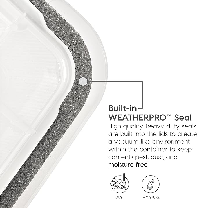 IRIS USA 32 Quart WEATHERPRO Plastic Storage Box - Image 2