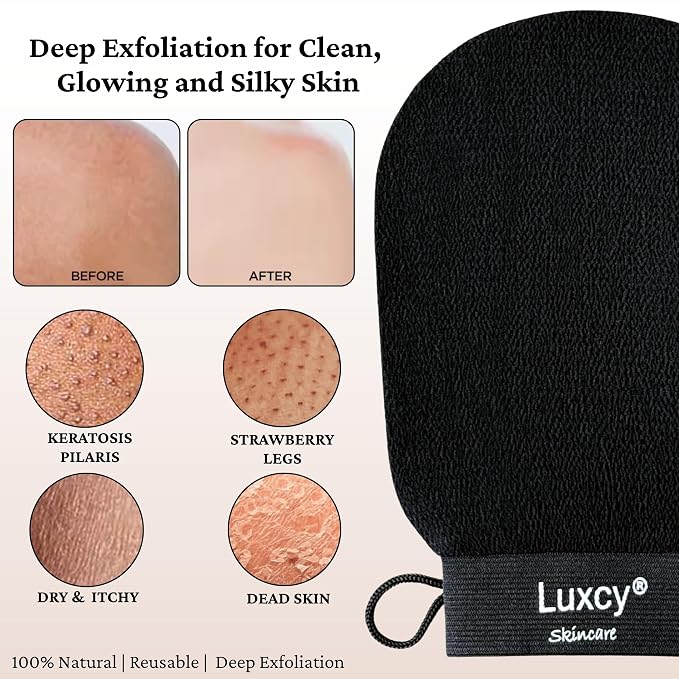 Premium Korean Exfoliating Mitt & Body Scrubber Glove, Viscose Fiber Dead Skin - Image 7