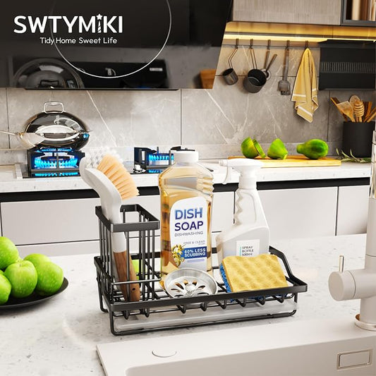 SWTYMIKI Large Sink Caddy Kitchen Sink Organizer - Image 2